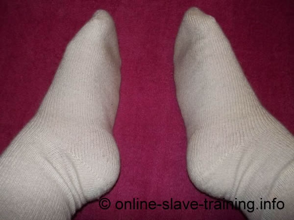 worn angorra socks